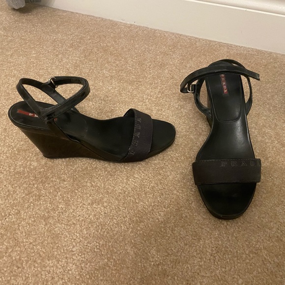 Prada black wedge - Picture 1 of 4